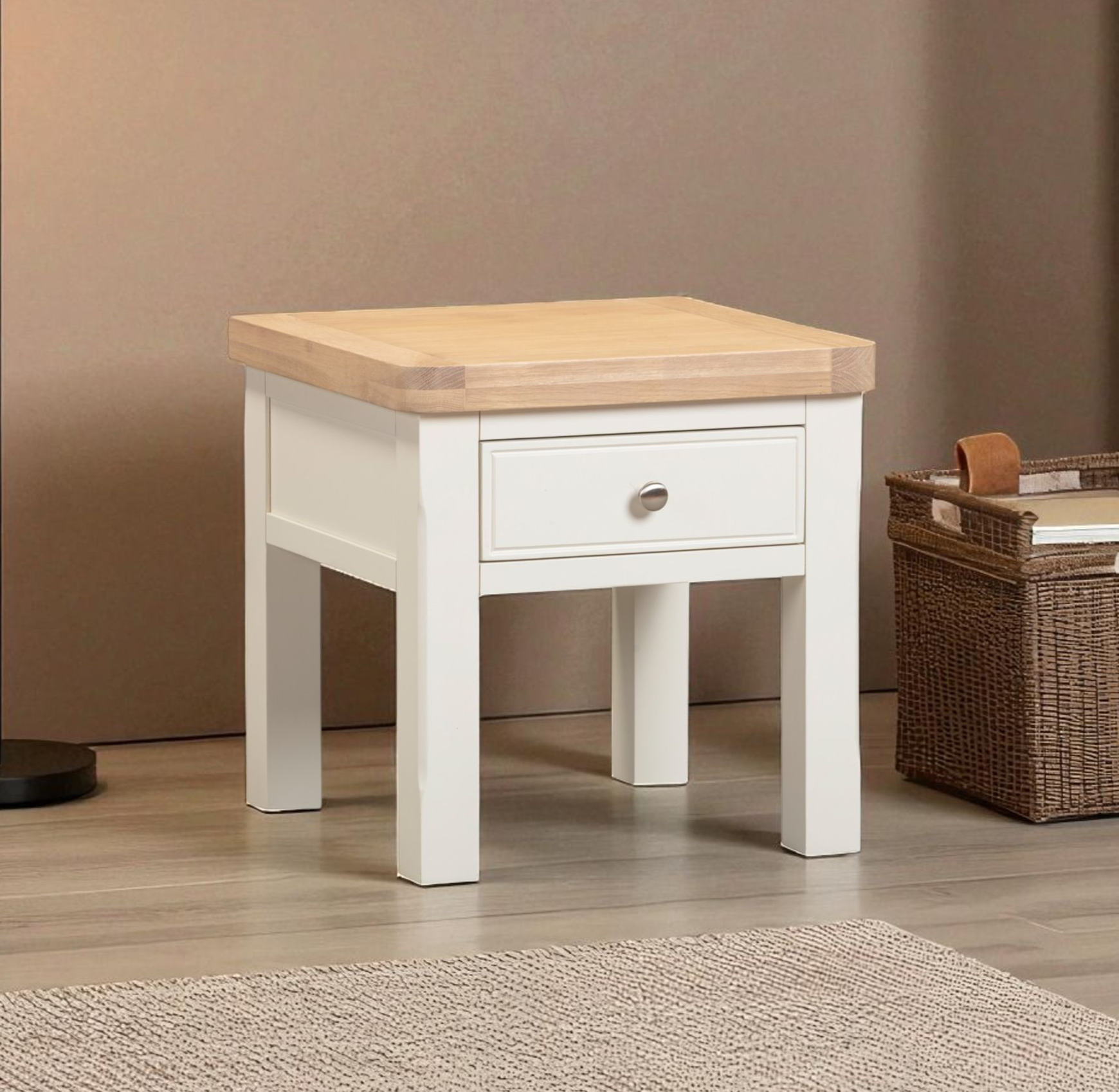 Cotswold White Lamp Table