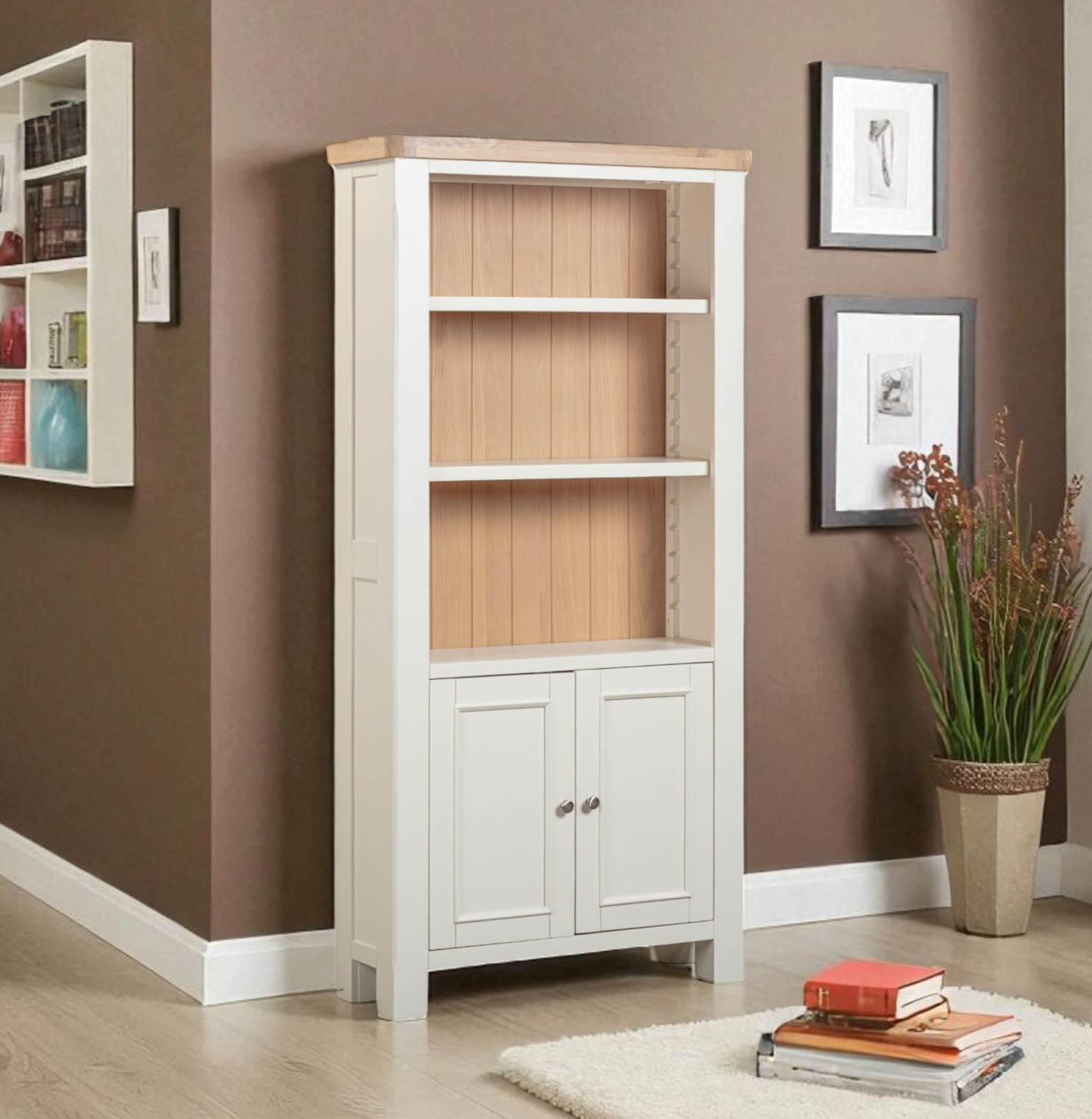 Cotswold White Large Bookcase