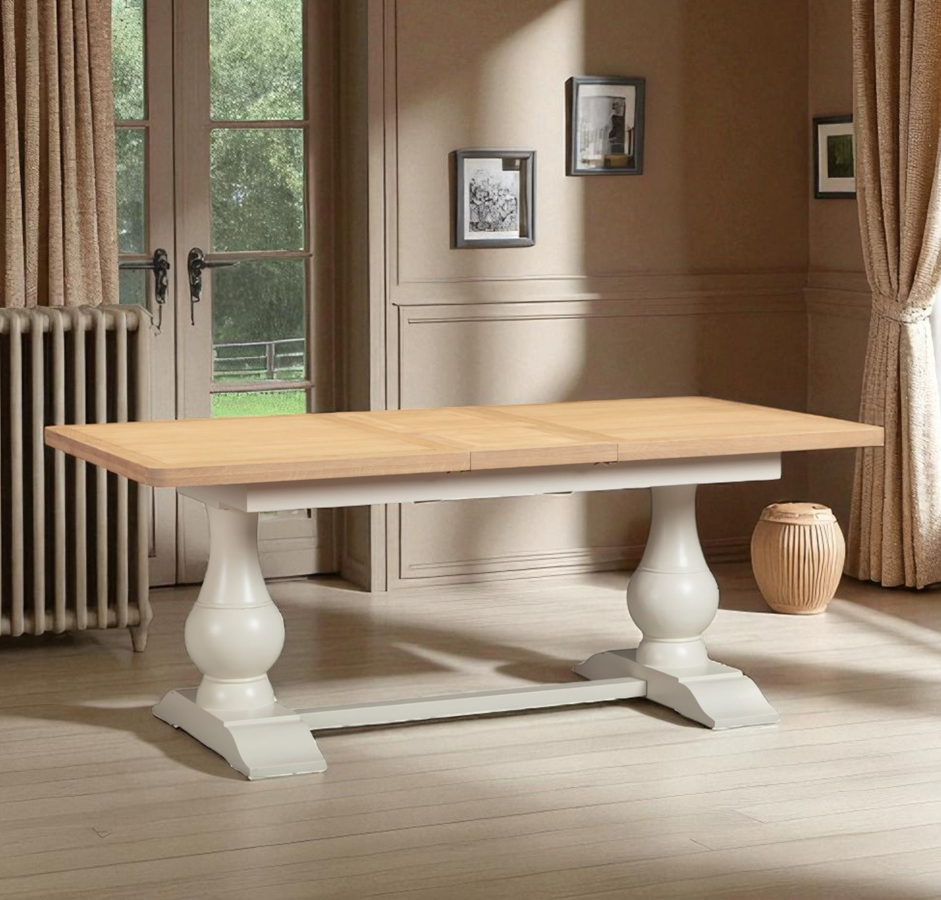 Cotswold White 1.6m Extending Table