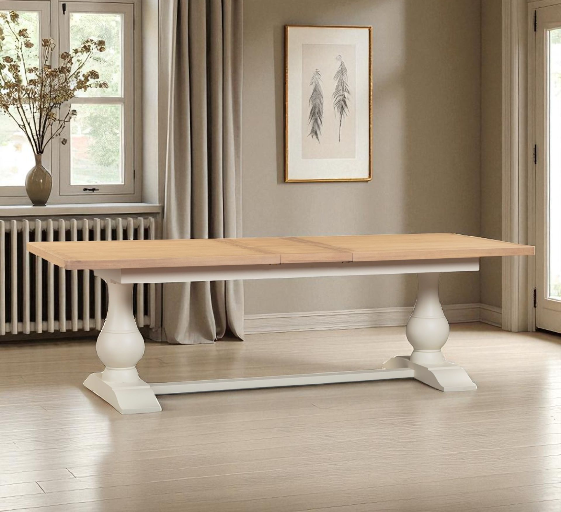 Cotswold White 2.2m Extending Table