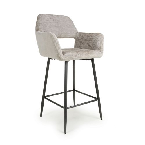 Sorento Chenille/Corduroy Mink Bar Stool