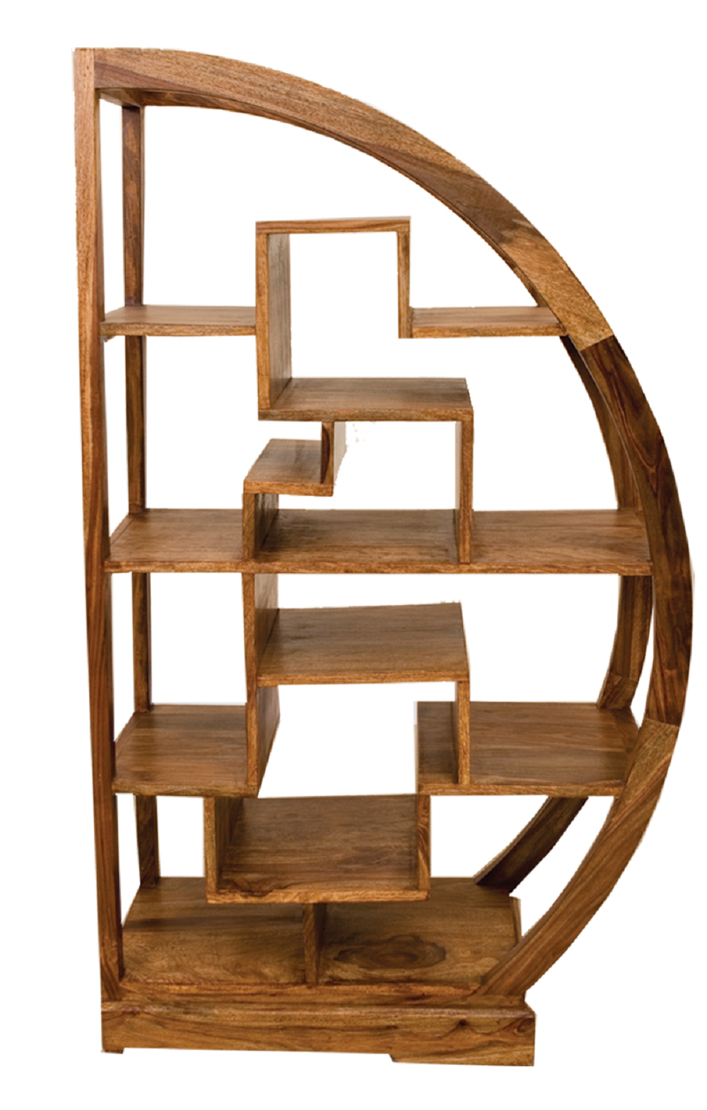 Cube Rosewood Curved Display Unit