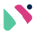 A logo for mortgages protection with a pink , green and blue arrow.