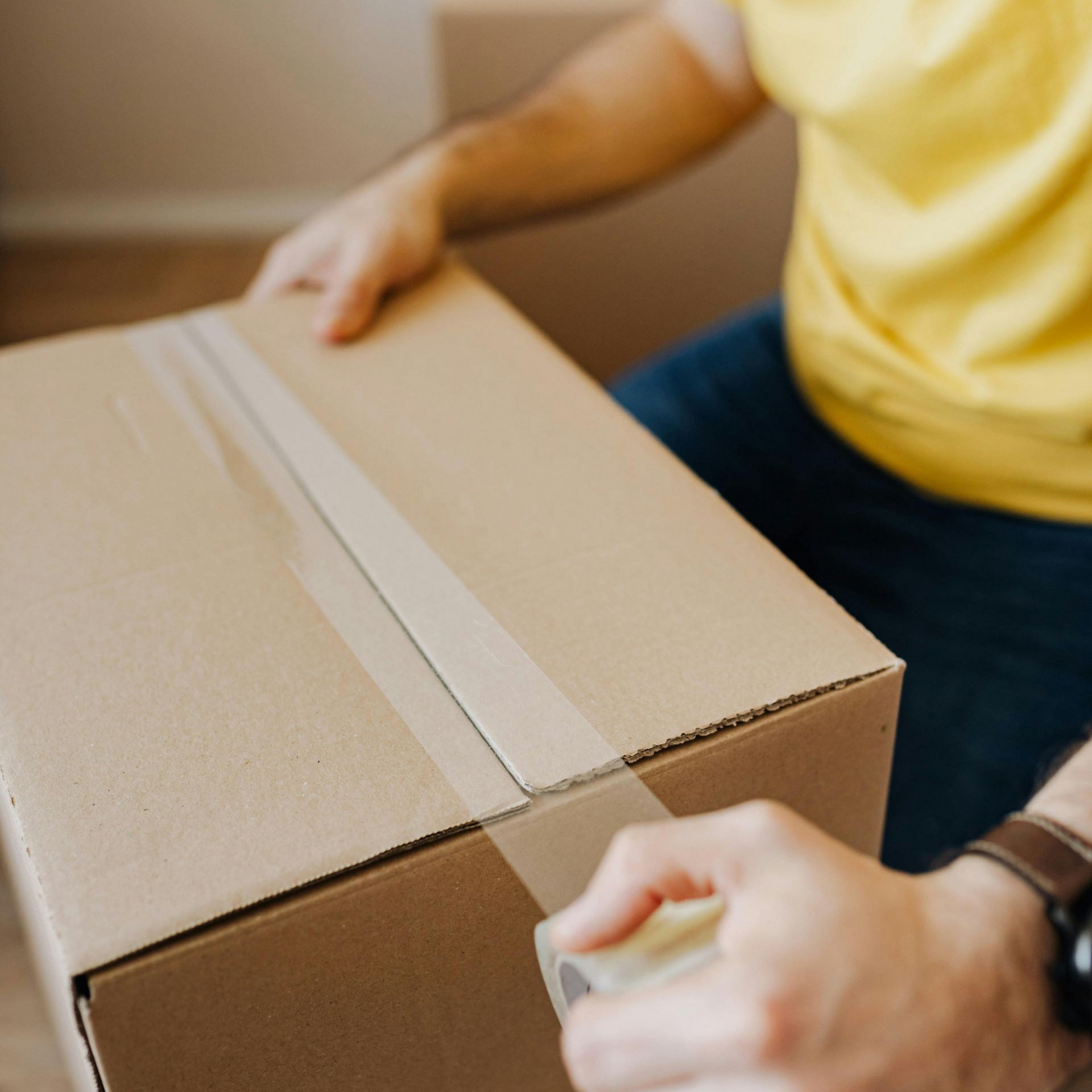Couple signing first mortgage application