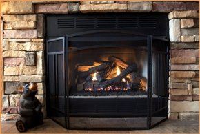 Image showing newly installed gas fire