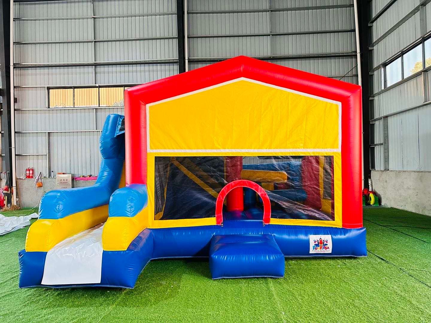 Colorful Bouncy House on the Warehouse | Rancho Cucamonga, CA | Jam Jam Bounce house & inflatable party rentals
