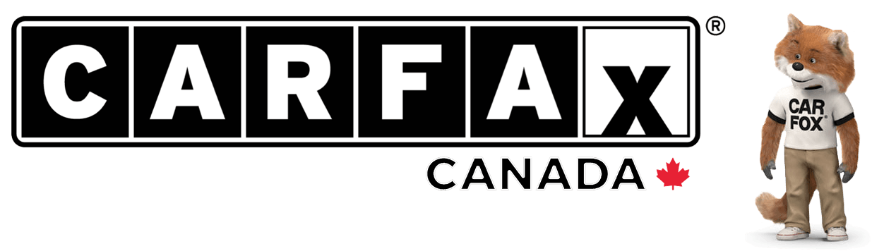 Carfax Canada logo with a fox mascot. The logo is a box with the word CARFAX and Canada below.