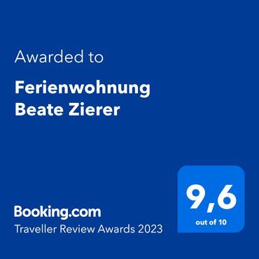 Traveller Review Award 2023, Booking.com