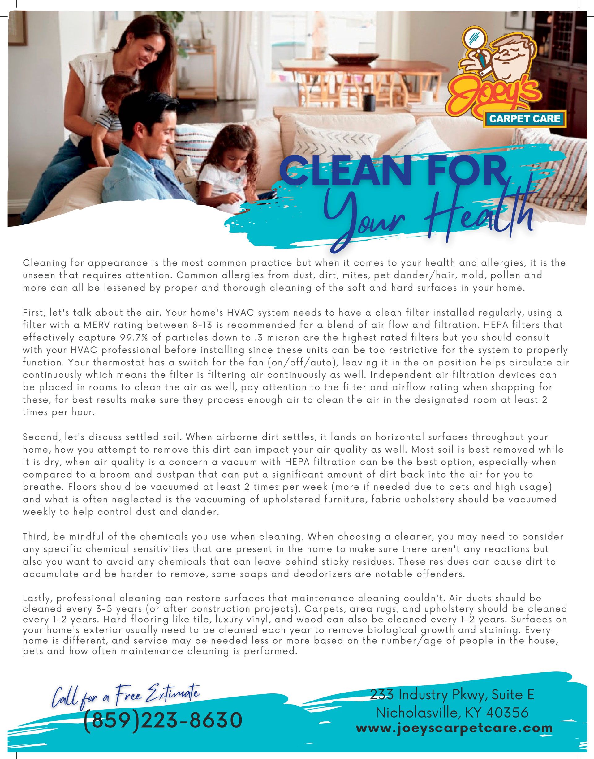 Professional Cleaning for Your Health