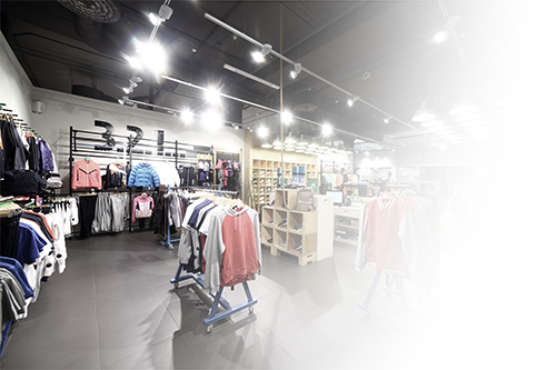 Groupe MD lumnière intérieure de magasin de détails