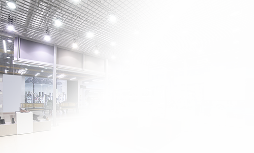 Groupe MD éclaire intérieur magasin souliers