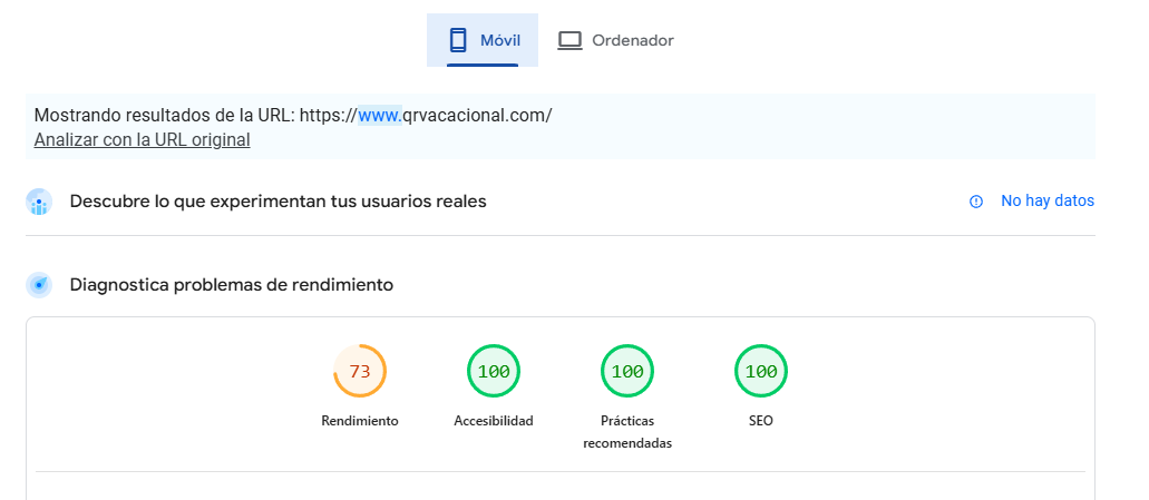 Captura de pantalla de un formulario web con una barra de búsqueda y opciones de calificación.