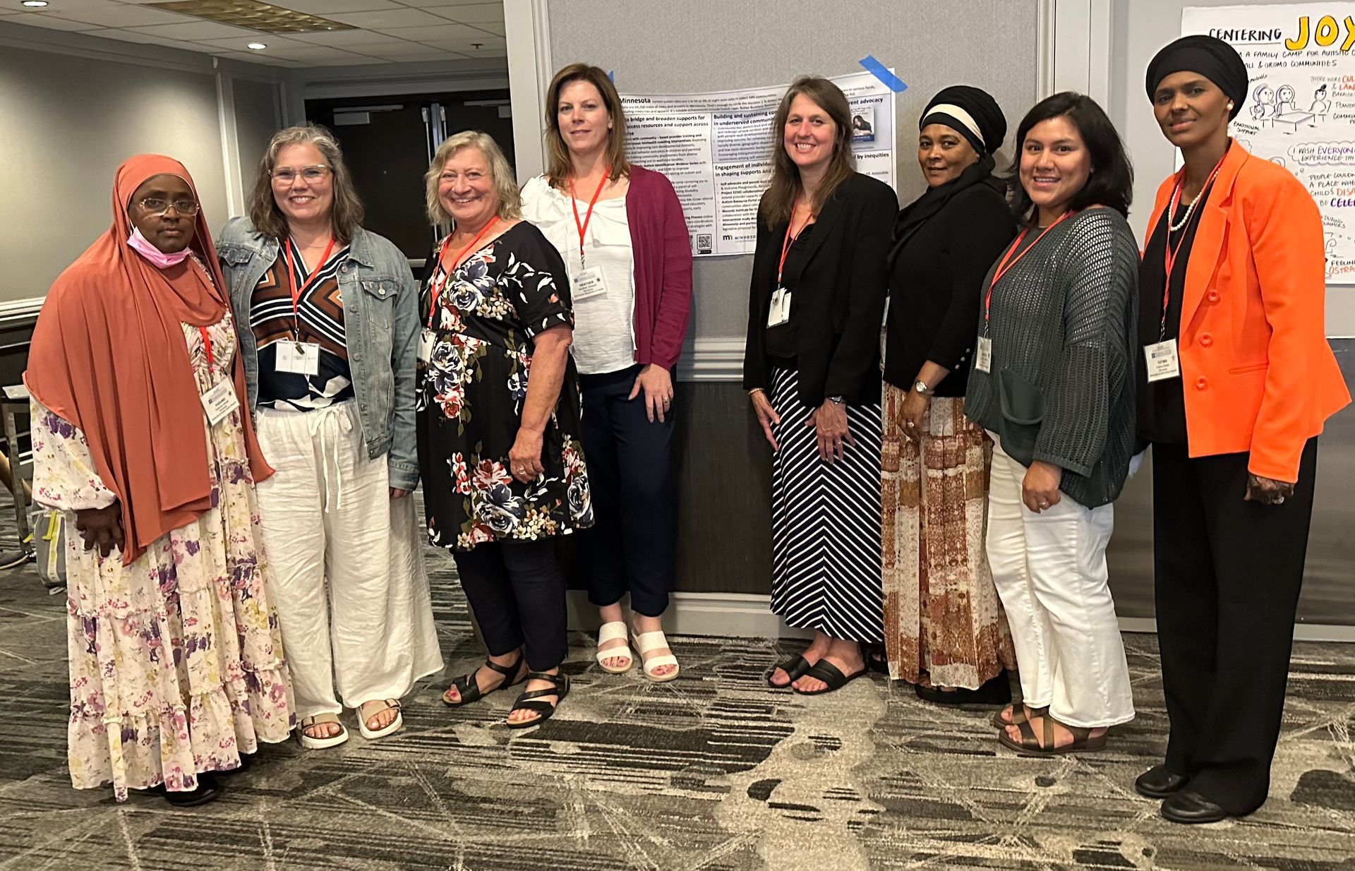 MAAN members and staff are posing for a picture together at the SPHARC conference 