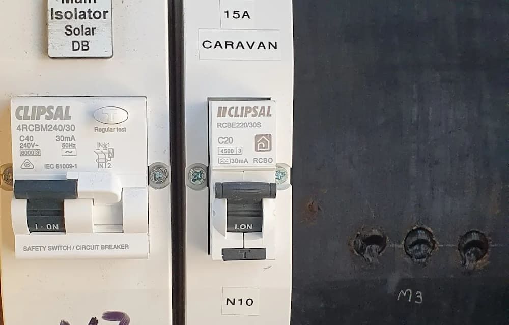 A Close Up Of A Circuit Breaker On A Wall — KARM Electrical Services In Lemon Tree Passage, NSW
