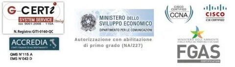 Certificazioni dell'azienda