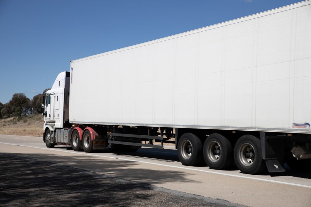Tyres of A Container Truck After Maintenance