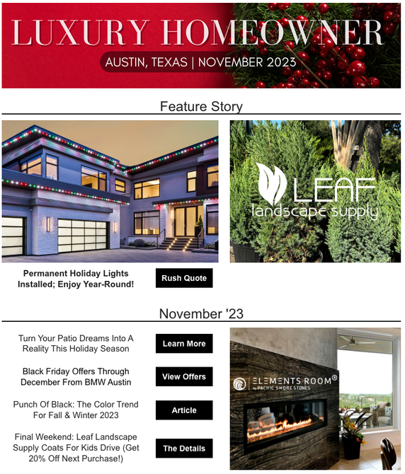 a luxury homeowner austin texas november 23 feature story