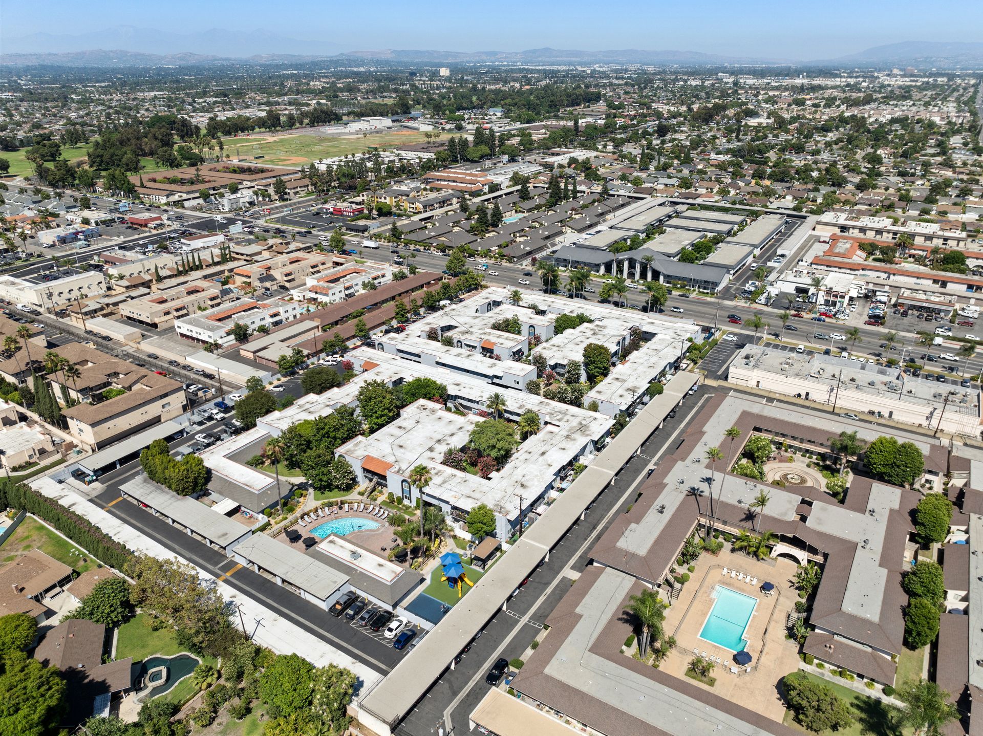 Overhead view of community