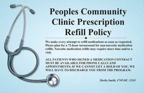 Refill Policy - Newberg, OR - People's Community Clinic of Newberg