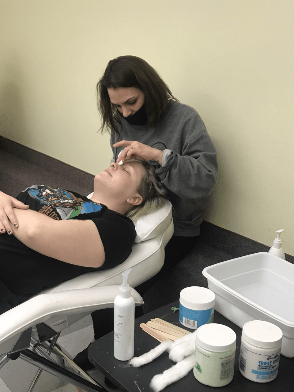 Doing Manicure on a Lady — Manicures in Logan, UT