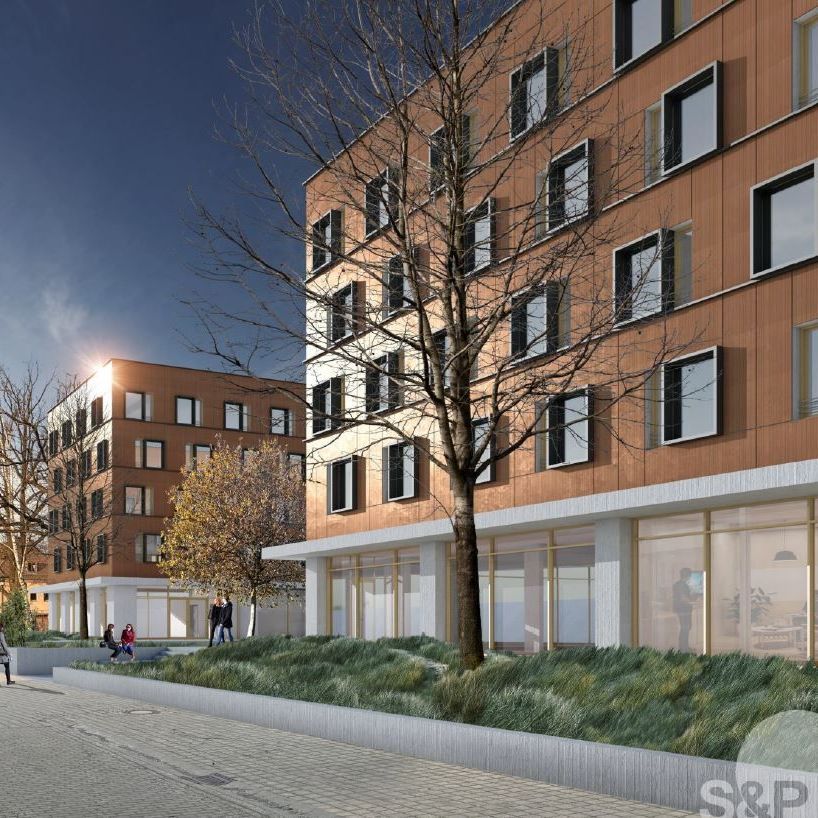 Eine künstlerische Darstellung des As & P-Gebäudes