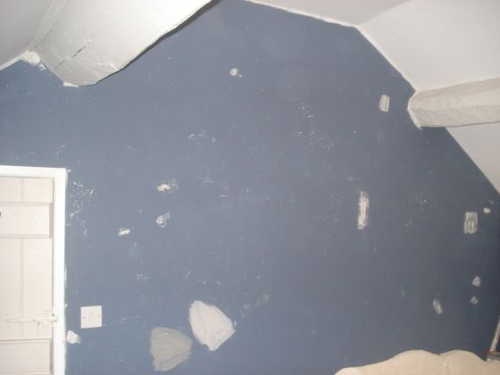 interior wall after painting