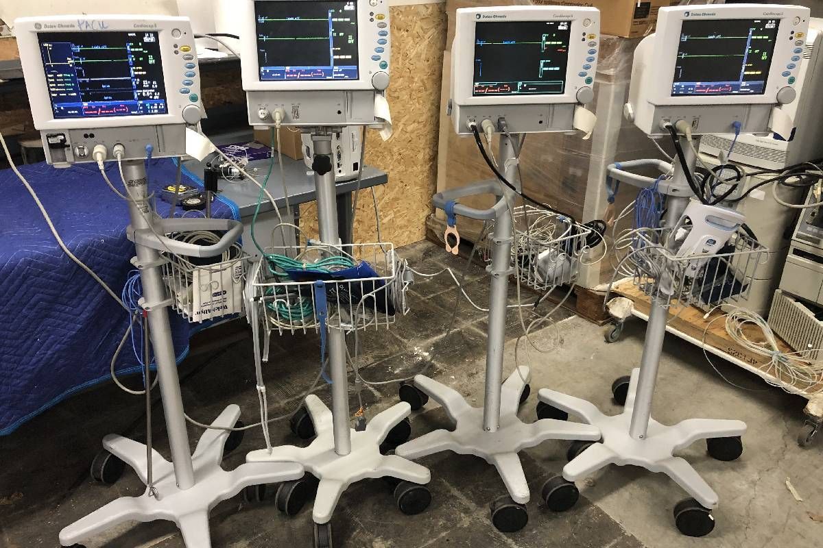 A group of EKG machines near Lexington, Kentucky (KY)
