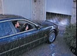 car in the rain