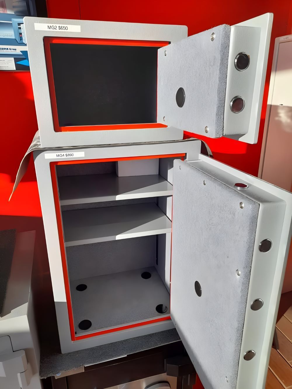 Two Safes Are Stacked on Top of Each Other — Toowoomba Locksmiths in Toowoomba City, QLD