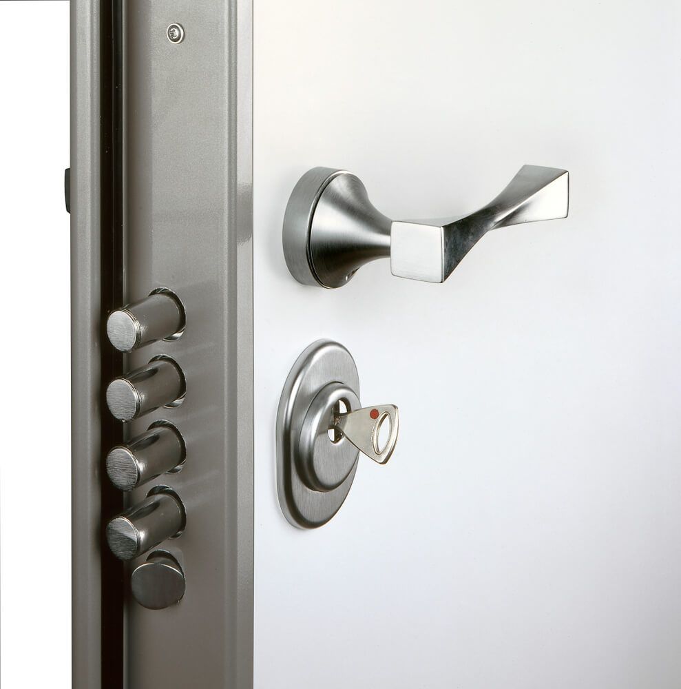 Door with A Handle and Key — Toowoomba Locksmiths in Toowoomba City, QLD