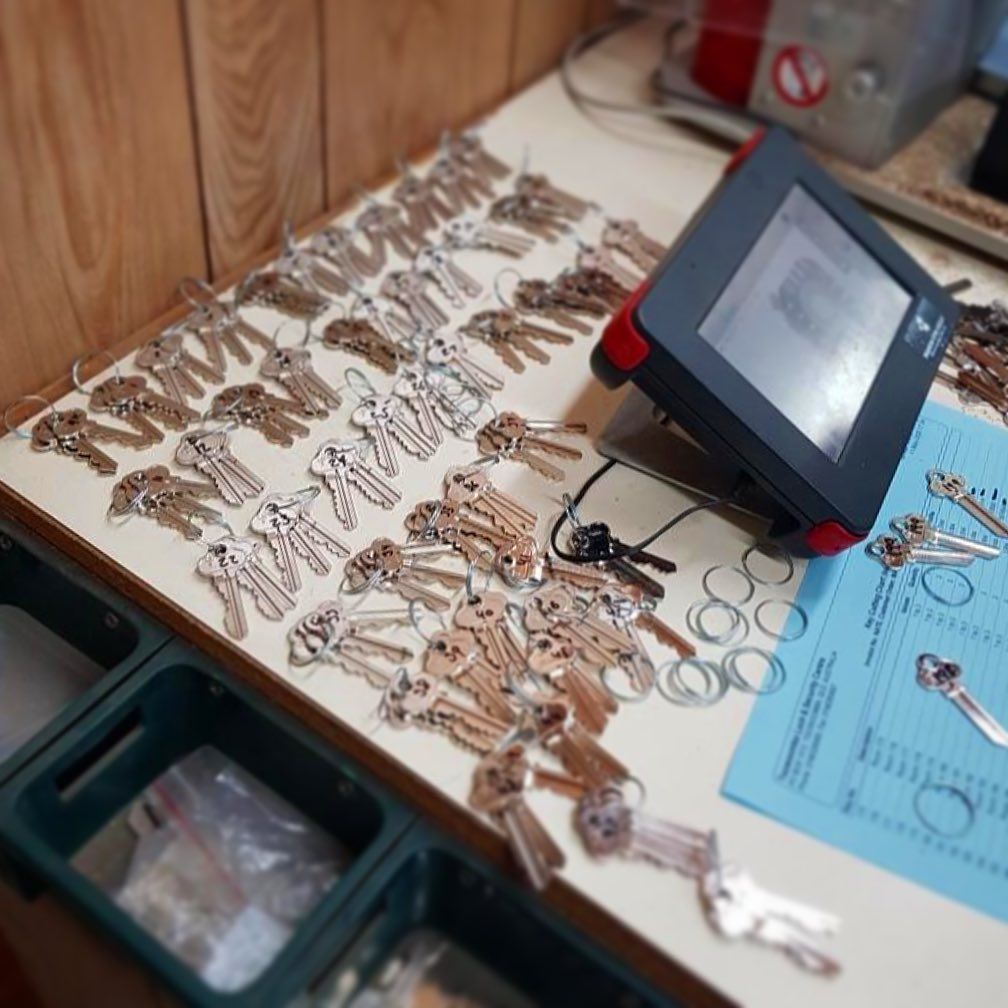 A Bunch of Keys Are on A Table — Toowoomba Locksmiths in Highfields, QLD