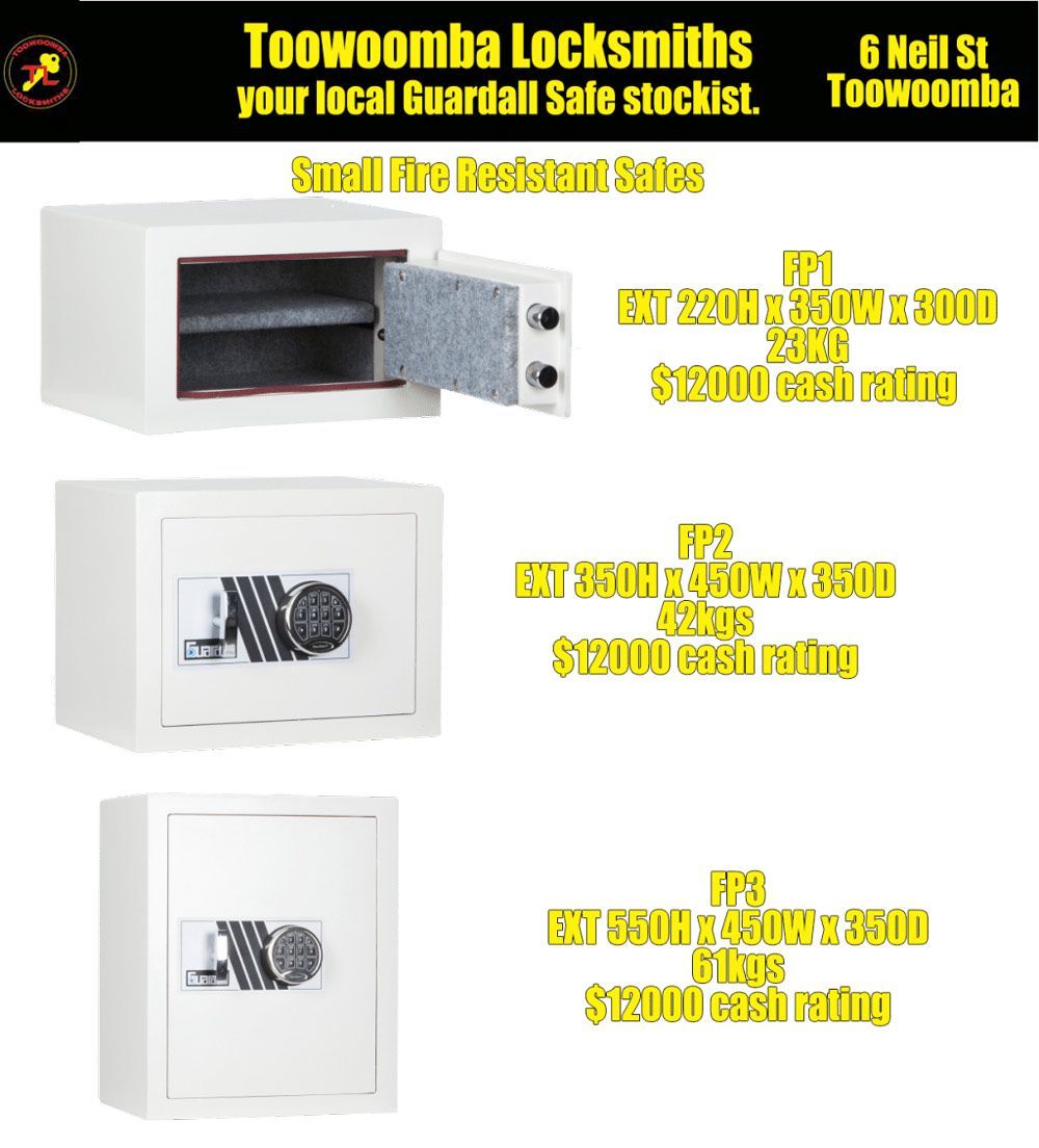 Flyer for Locksmiths Shows a Variety of Safes — Toowoomba Locksmiths in Toowoomba City, QLD