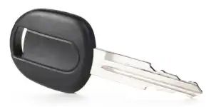 Car Key on A White Background — Toowoomba Locksmiths in Toowoomba City, QLD