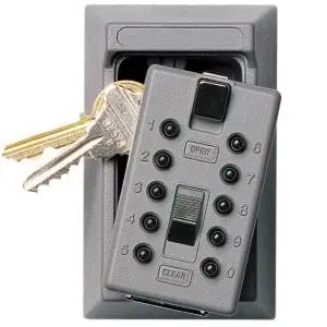 Couple of Keys Sitting Inside of A Key Safe — Toowoomba Locksmiths in Toowoomba City, QLD