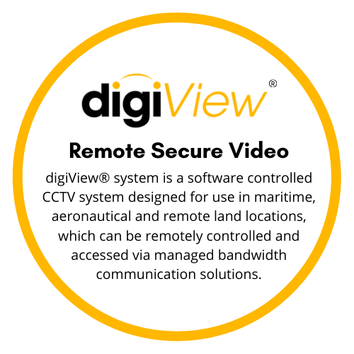 digigone digiview remote secure video system- a software controlled CCTV system designed for use in maritime, aeronautical and remote land locations, which can be remotely controlled and accessed via managed bandwidth communication solutions.