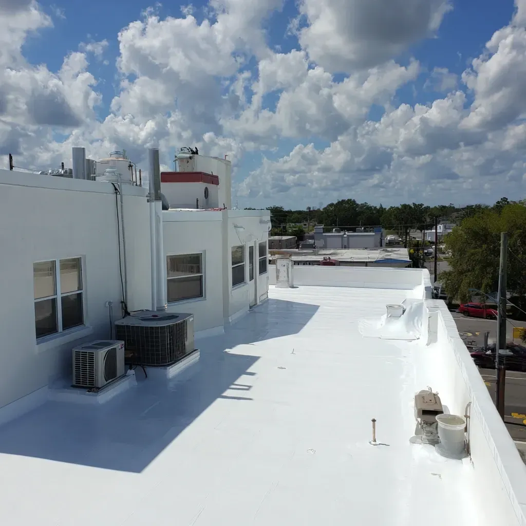 Skylight, vent, and rooftop equipment inspection included in commercial roof inspection and assessment in Tampa FL.