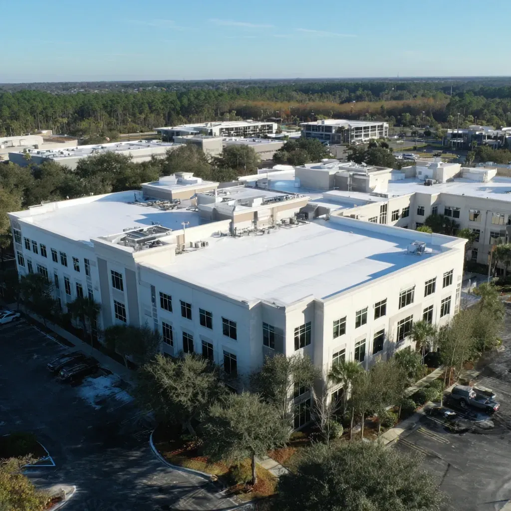 Multi-unit commercial roofing in Tampa FL for apartment complexes, retail strips, and malls.