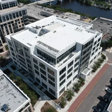 Experienced roofing crews in Tampa FL using industry-best practices for leak prevention and drainage.