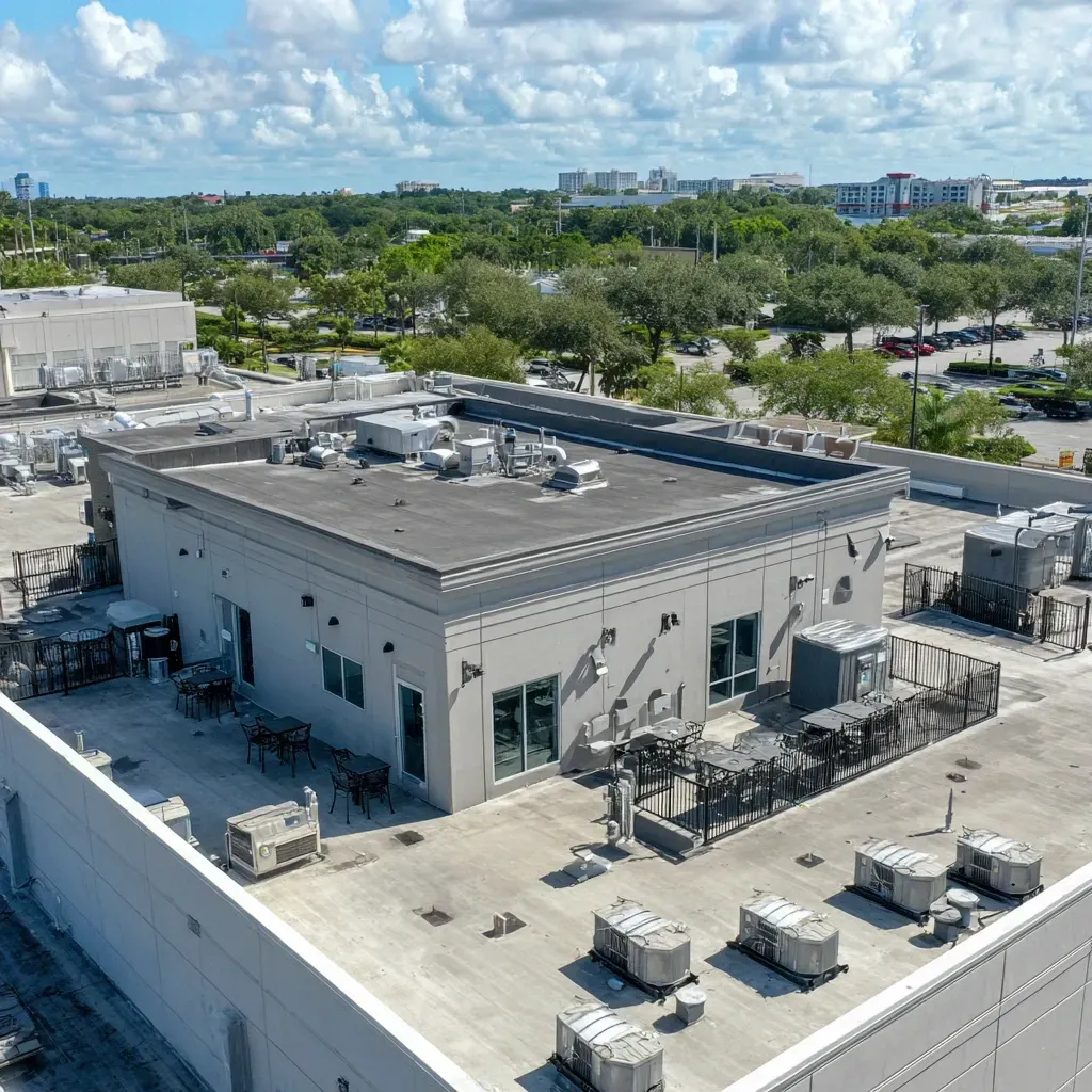 Seam resealing and membrane protection included in commercial roof maintenance in Tampa FL.