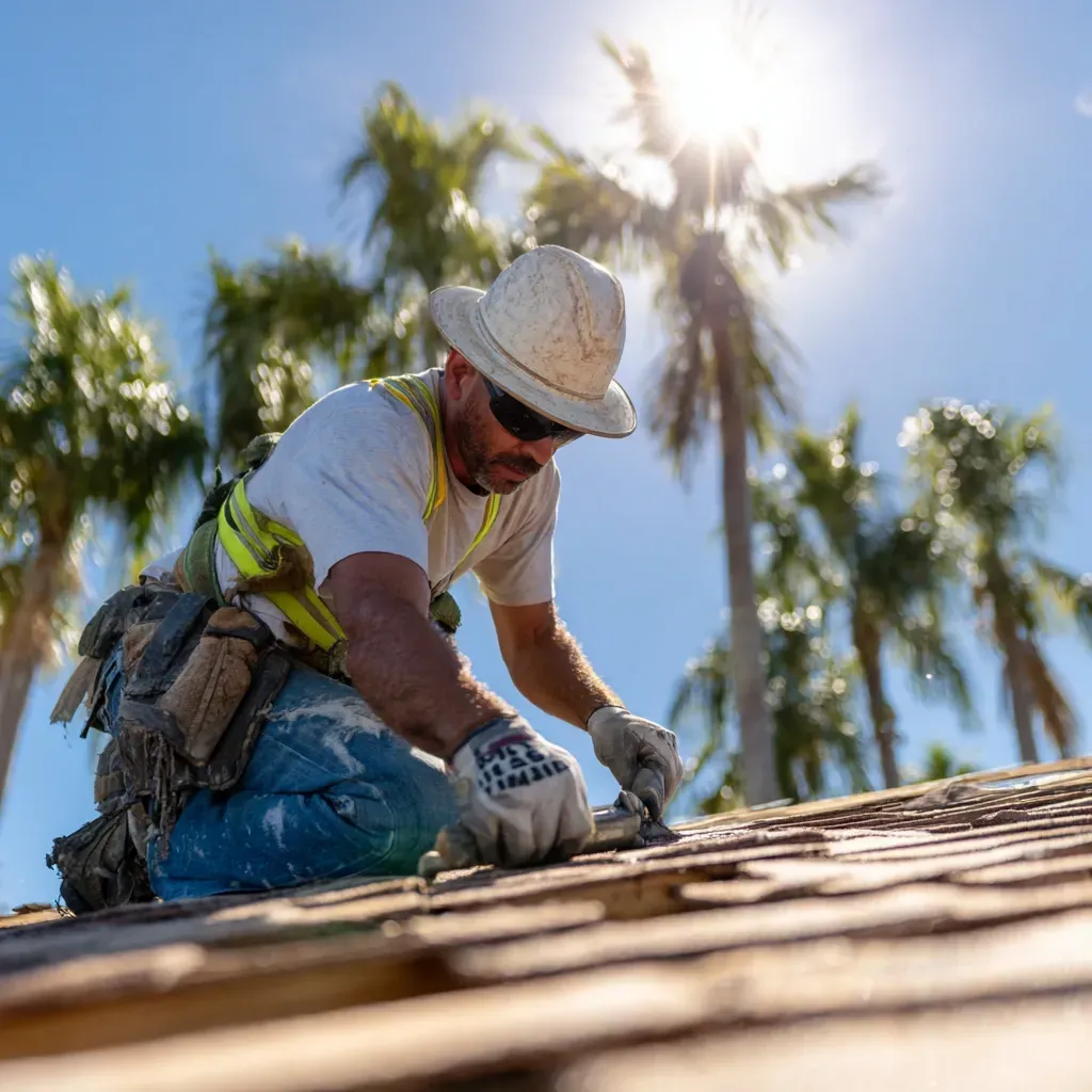Roof replacement and installation in Tampa FL with precision flashing and chimney waterproofing.