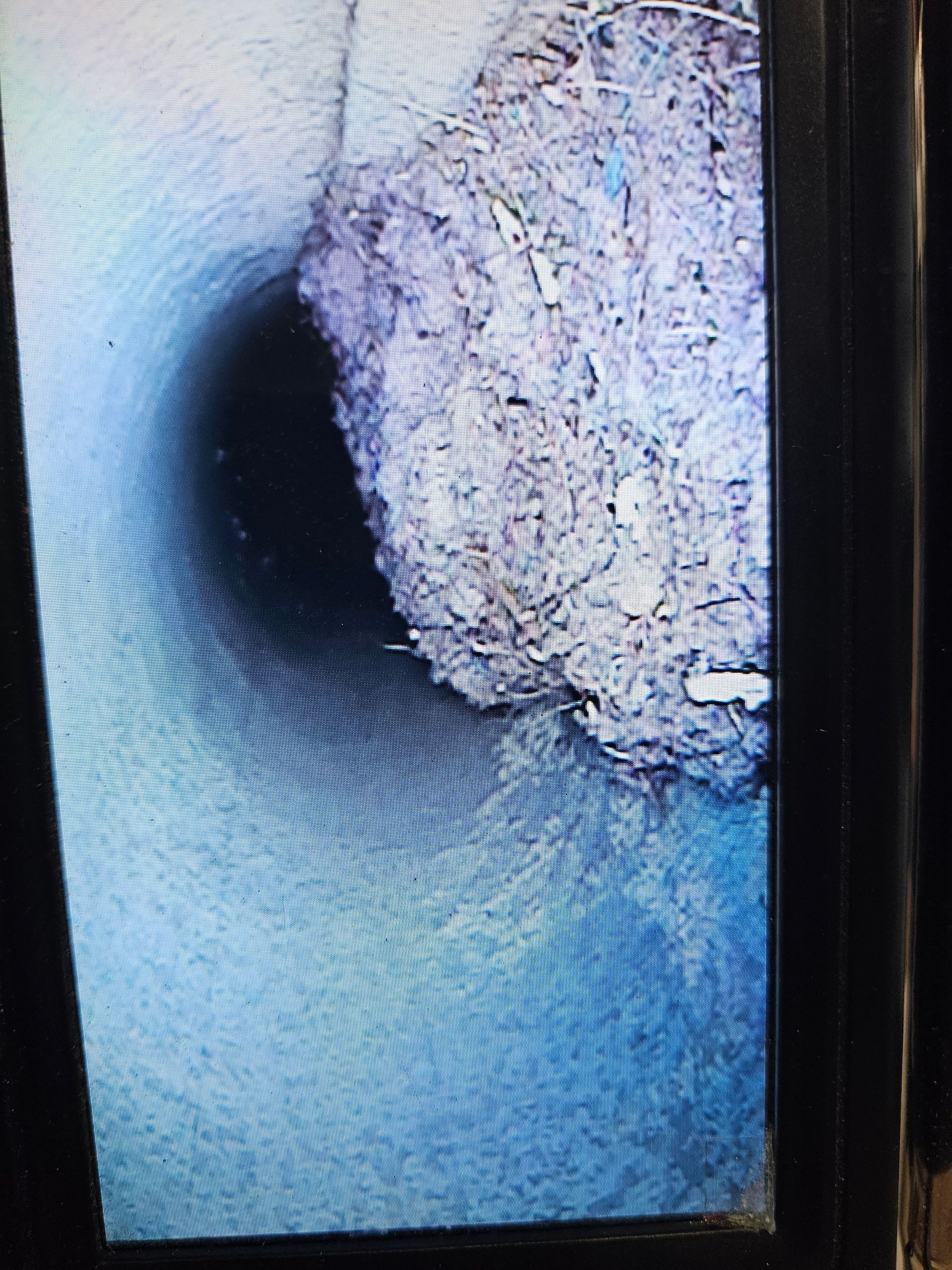 A close up of a drain on a computer screen.