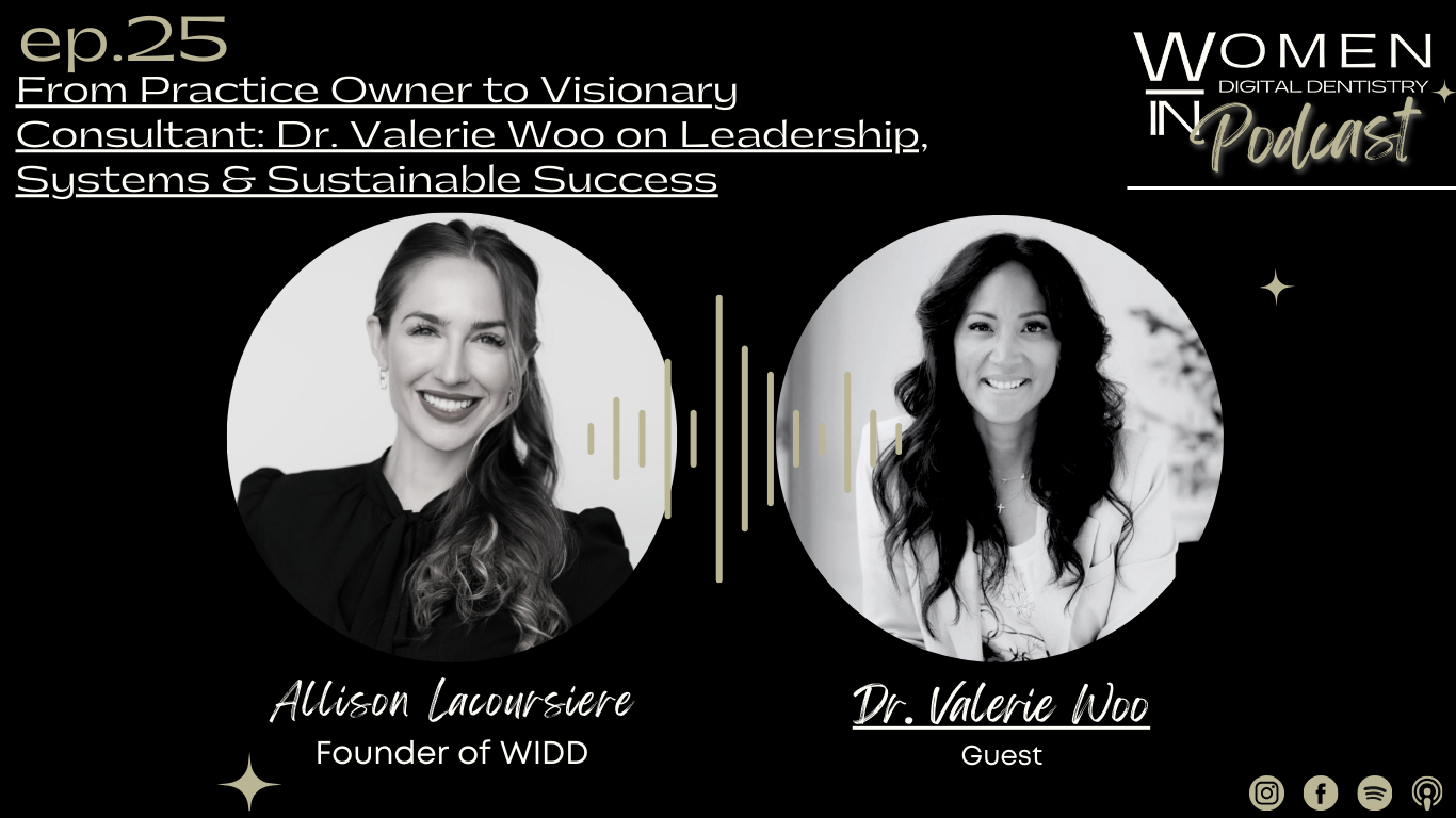 Podcast graphic: Allison Casenssiere and Dr. Valerie Woo. Podcast title: 