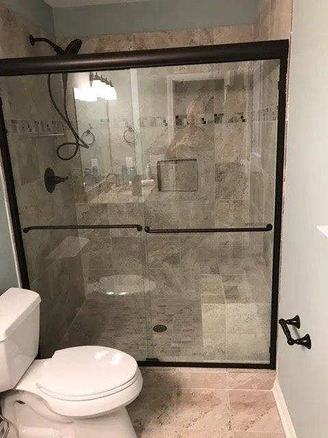 Glass Door with Black Frame — Canton, GA — Canton Glass