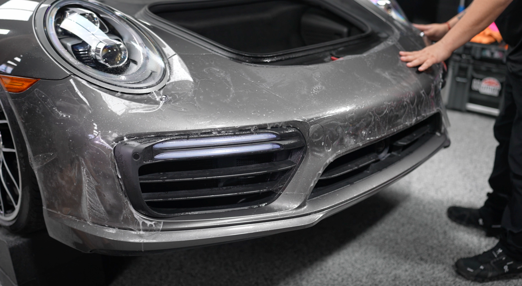 2017 Porsche 911 Turbo S gets replacement clear bra near Killeen TX