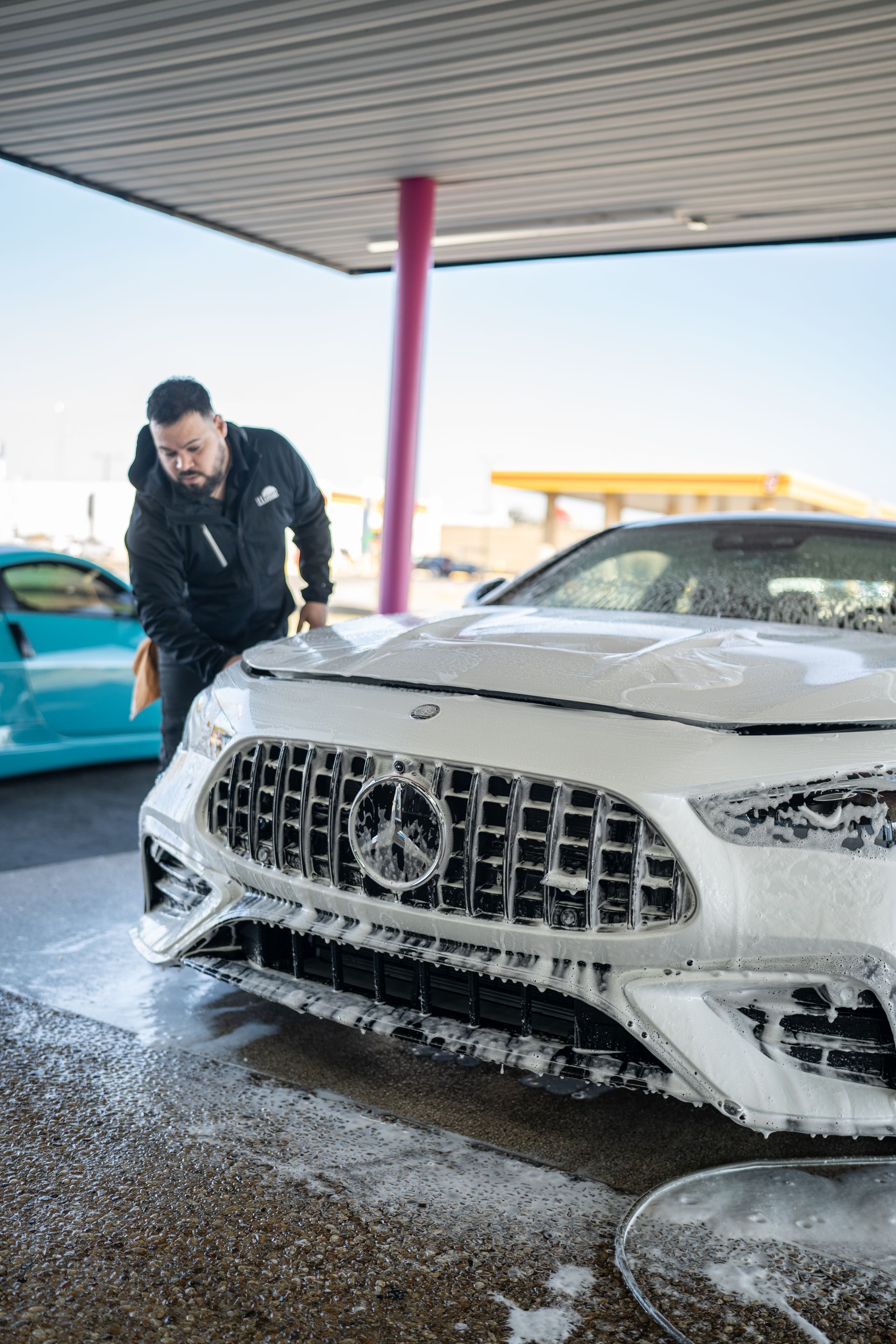2025 Mercedes CLE53 AMG sedan gets Autobahn Incognito Paint Protection Film and Ceramic Window Tint near Copperas Cove TX