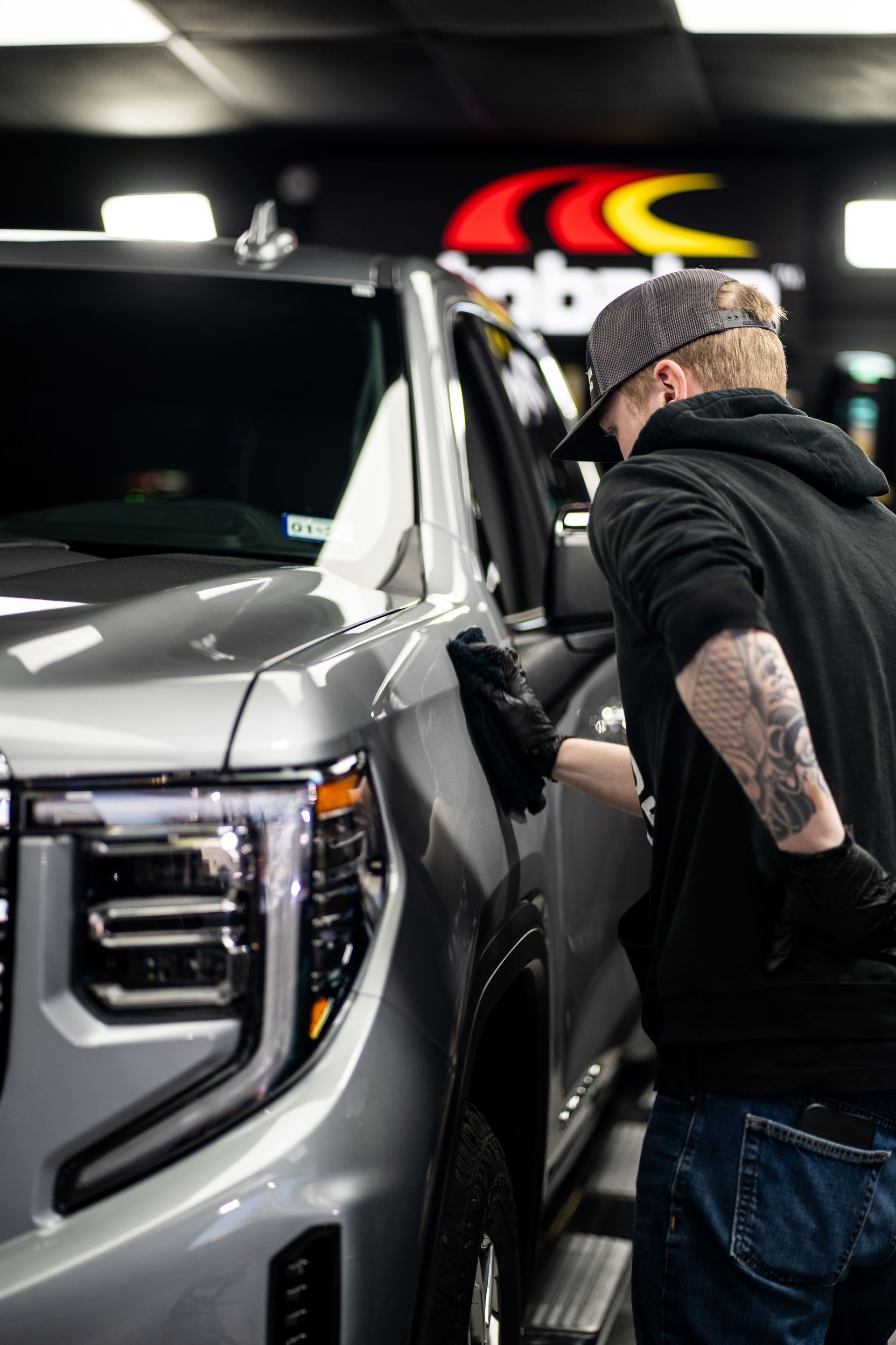 Watch as Mike and I Install Autobahn Incognito PPF on This 2025 GMC Sierra, Followed by Jared Applyi