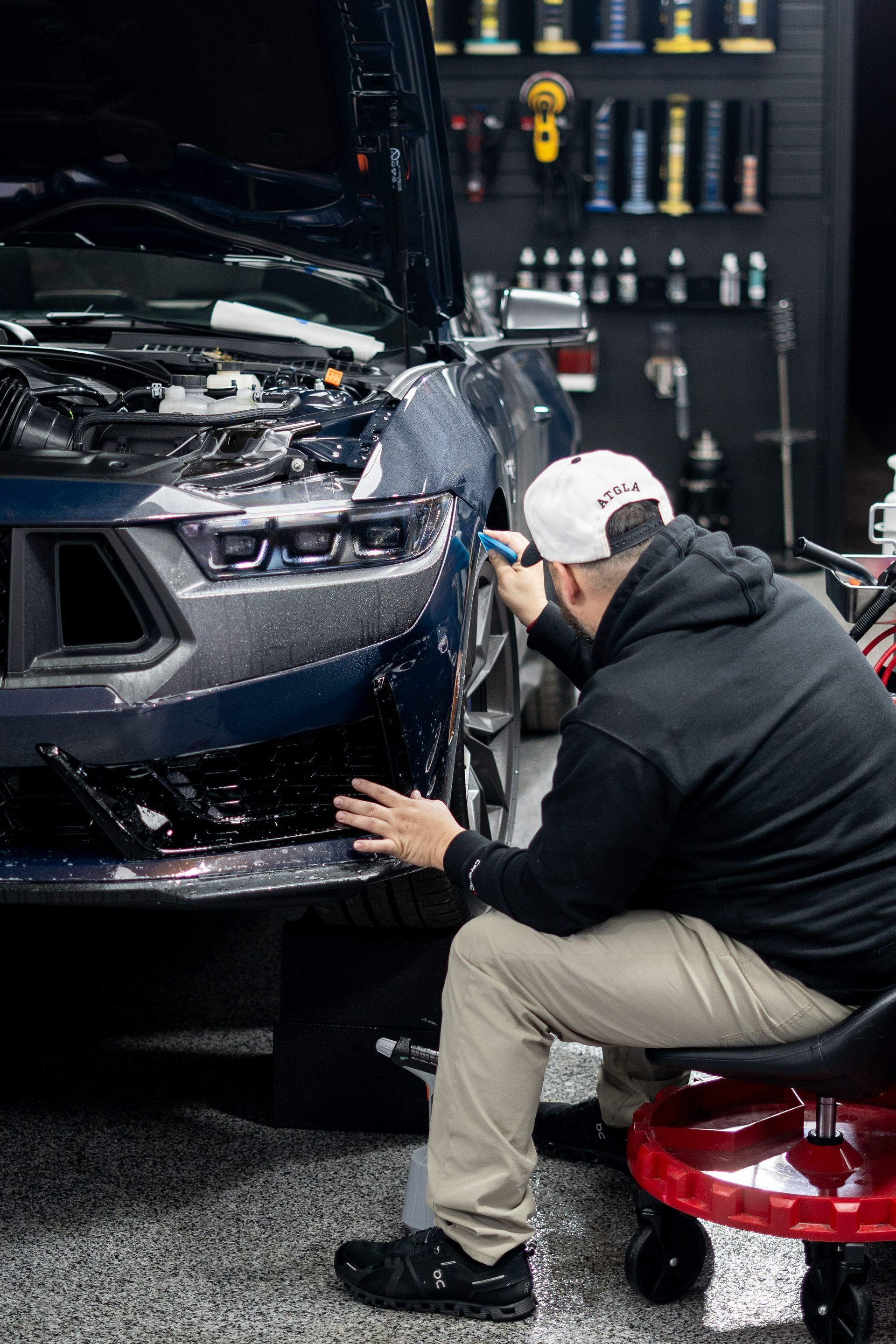 2025 Ford Mustang Dark Horse paint protection film and ceramic coating in Killeen TX
