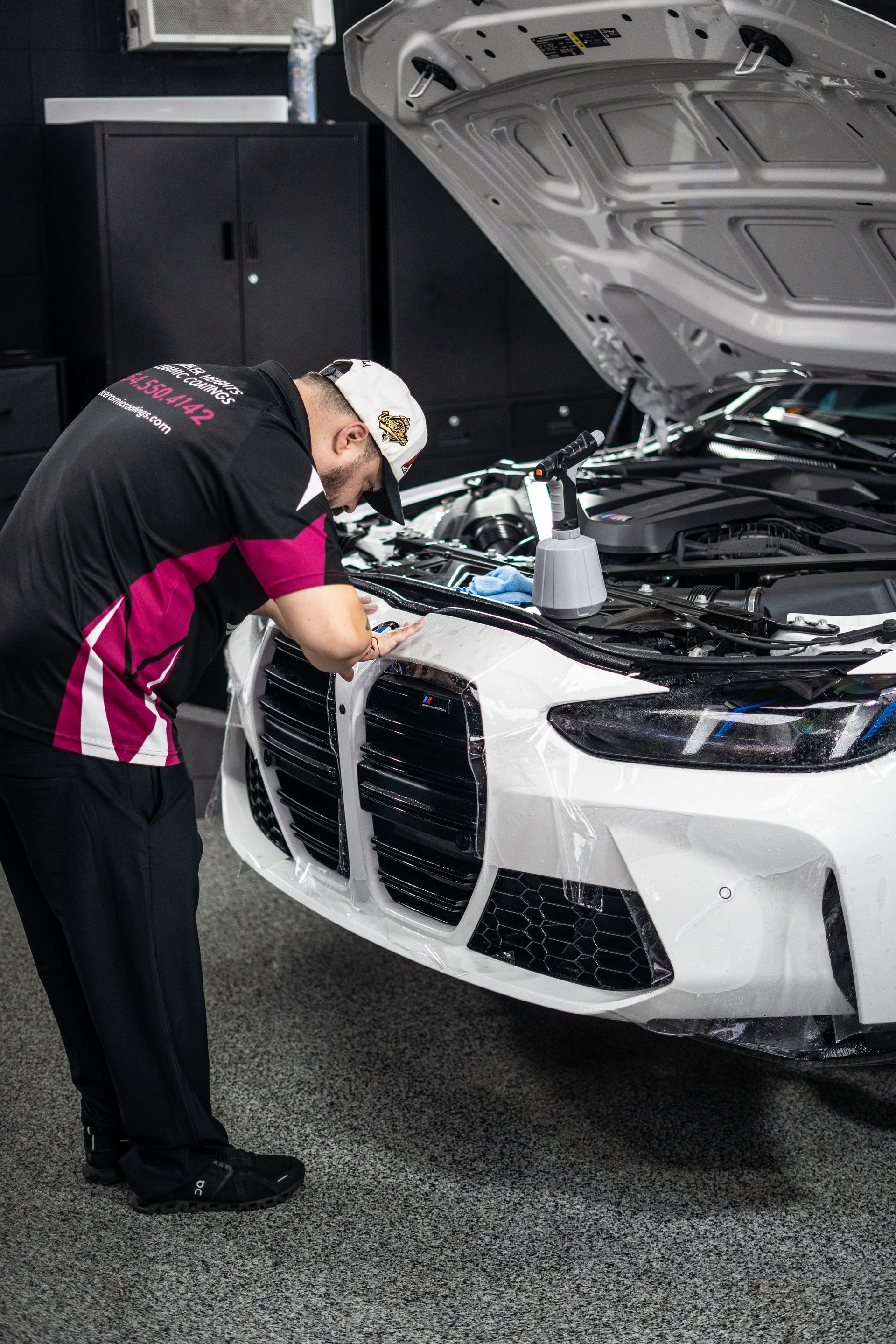 2025 BMW M4 Competition paint protection film and ceramic coating installation in Killeen TX