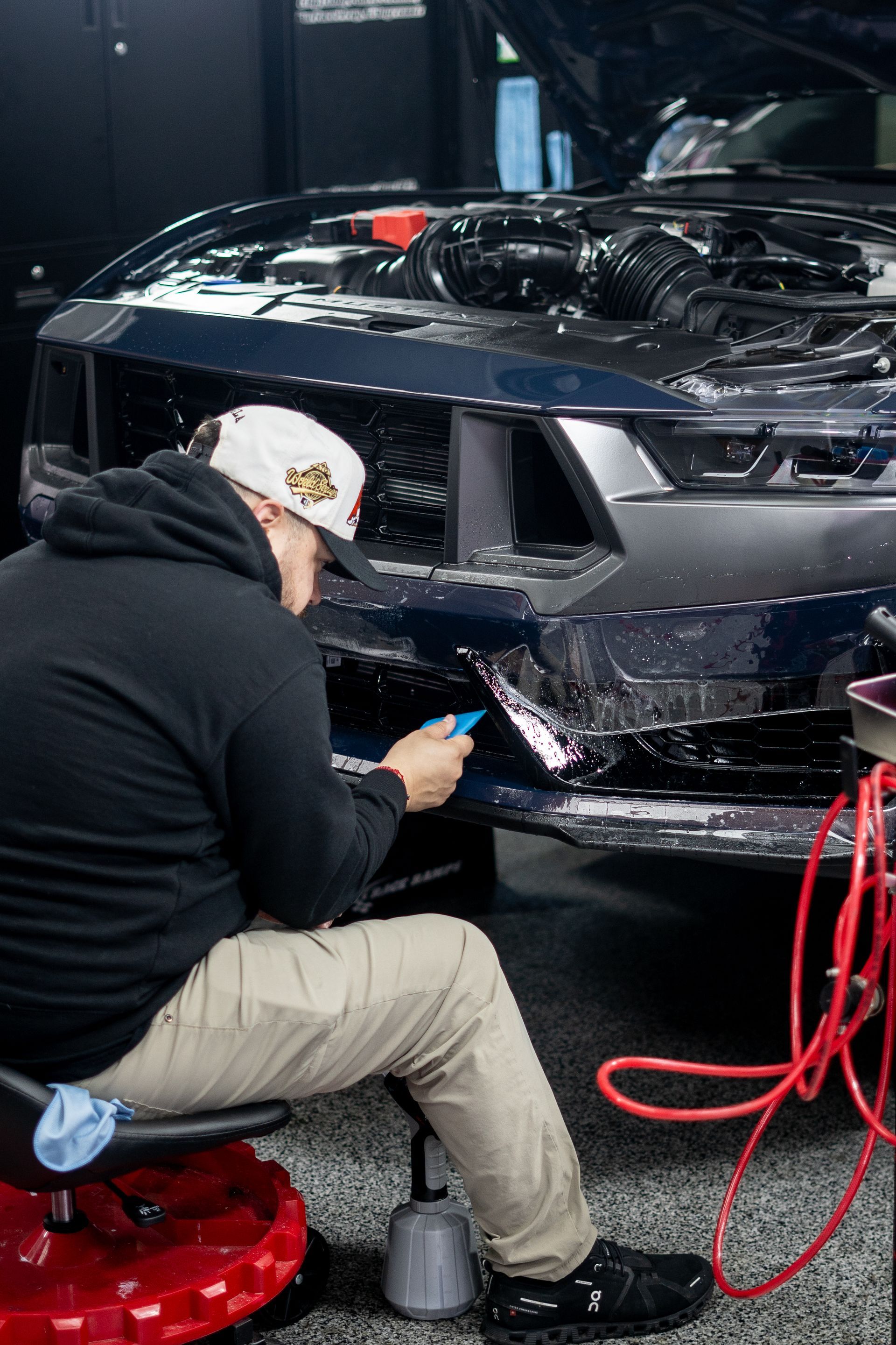 2025 Ford Mustang Dark Horse paint protection film and ceramic coating in Killeen TX