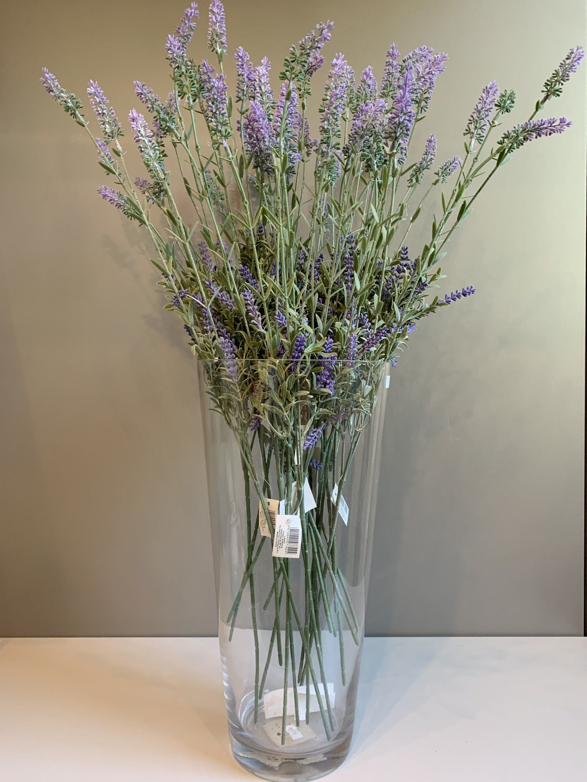 Vetro di vetro Ramo lavanda